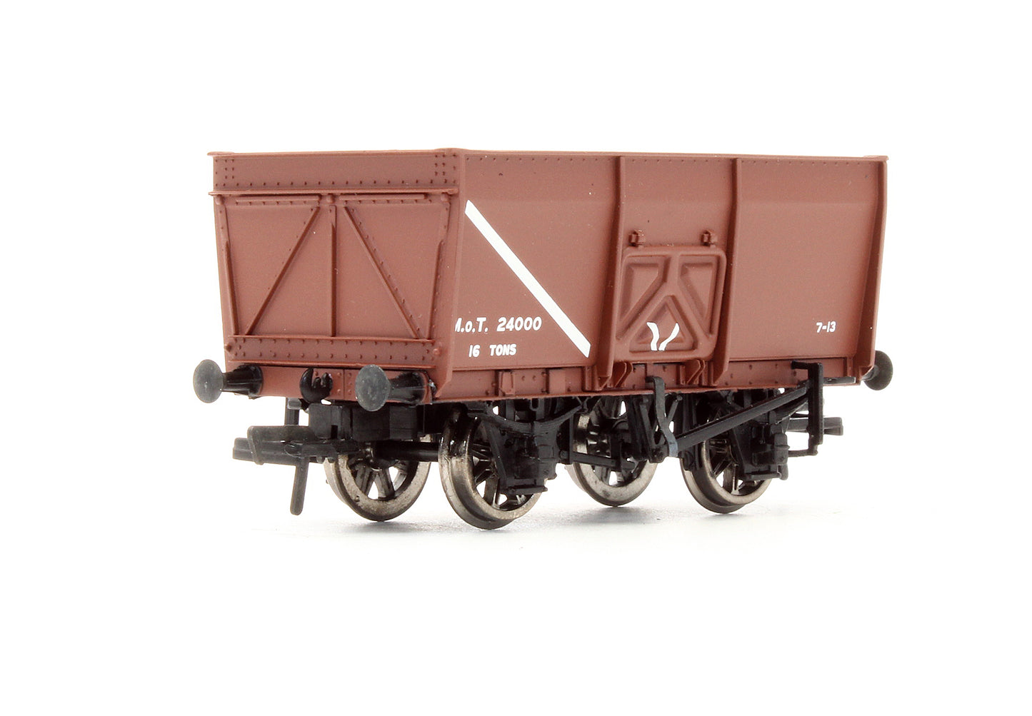 Pre-Owned 16T Slope Side Pressed Side Door Mineral Wagon Brown M.O.T. 24000