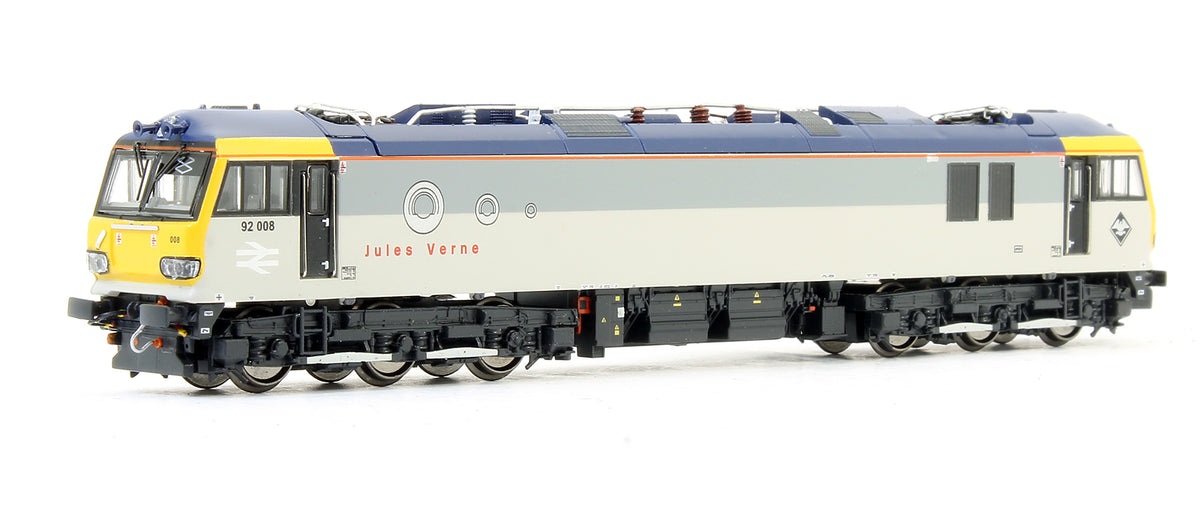Pre-Owned Class 92 008 'Jules Verne' Railfreight Triple Grey Livery Electric Locomotive - DCC Fitted