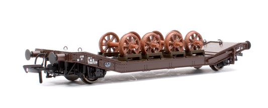 LNER / LMS 25T Machine Wagons LOWMAC Code U1R No.700729 - LMS Bauxite with Load