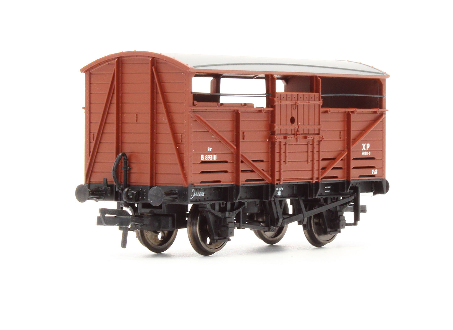 Pre-Owned 8 Ton Cattle Wagon BR Bauxite - Early 'B 893111'