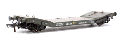 Pre-Owned 929009 LNER / LMS 25T Machine Wagons LOWMAC 'ZVV' ADM700703 - Engineers Olive with Load