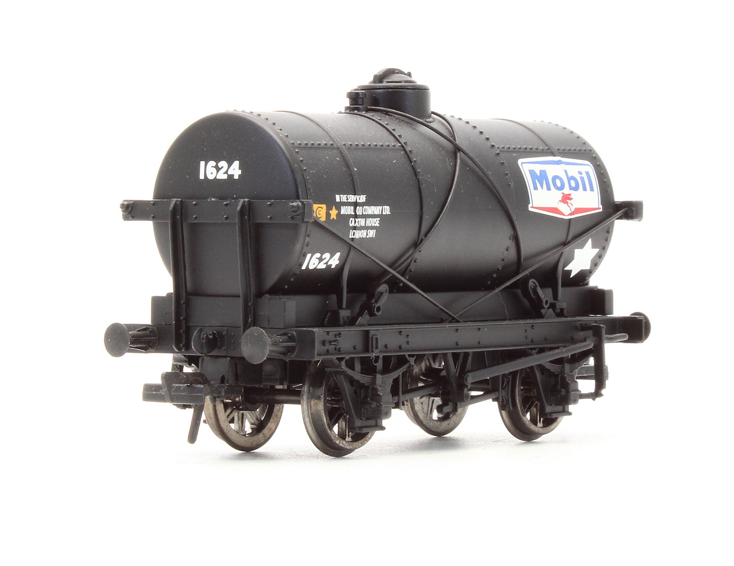 Pre-Owned 14 Ton Tank Wagon With Large Filler 'Mobil Oil' No.1624