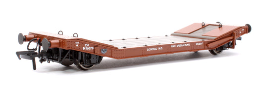 LNER / LMS 25T Machine Wagons LOWMAC Diagram 54a No.M700721 - BR Bauxite with Load