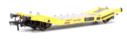 LNER / LMS 25T Machine Wagons LOWMAC 'ZXV' B904502 - Engineers Yellow with Load