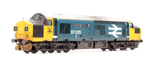 Pre-Owned Class 37/0 37025 'Inverness TMD' BR Blue Large Logo Regional Exclusive Model - Custom Weathered -DCC Sound Fitted