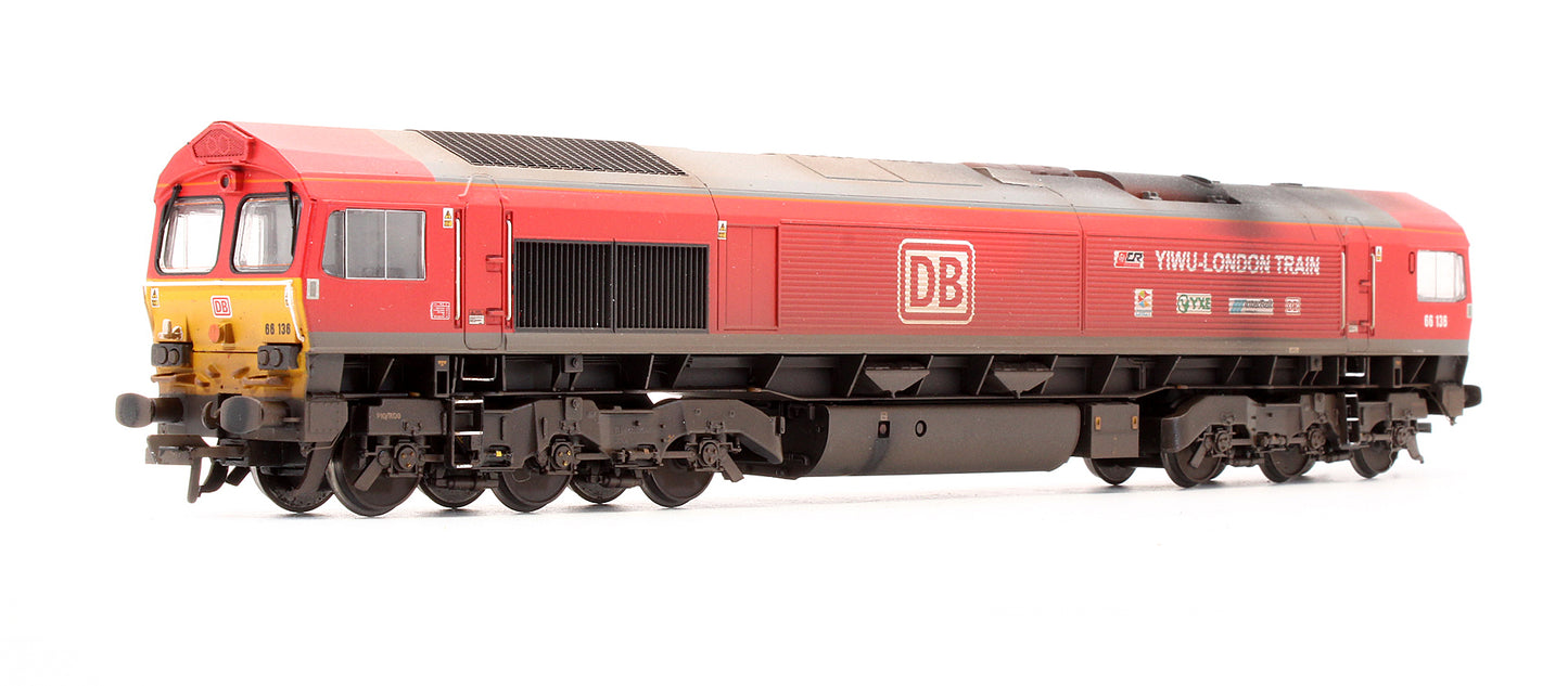 Pre-Owned Class 66136 DB Cargo 'Yiwu-London Train' - Custom Weathered - DCC Sound - Exclusive Edition
