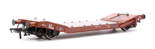 LNER / LMS 25T Machine Wagons LOWMAC 'MAC PV' No.260863 - LNER Red Oxide with Load