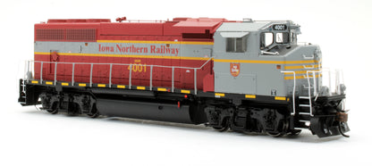 Pre-Owned Genesis GP40-2L Diesel Locomotive Iowa Northern Railroad #4001 - DCC Sound