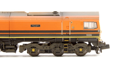 Custom Weathered Class 59 206 'John F Yeoman' G&W Freightliner Diesel Locomotive