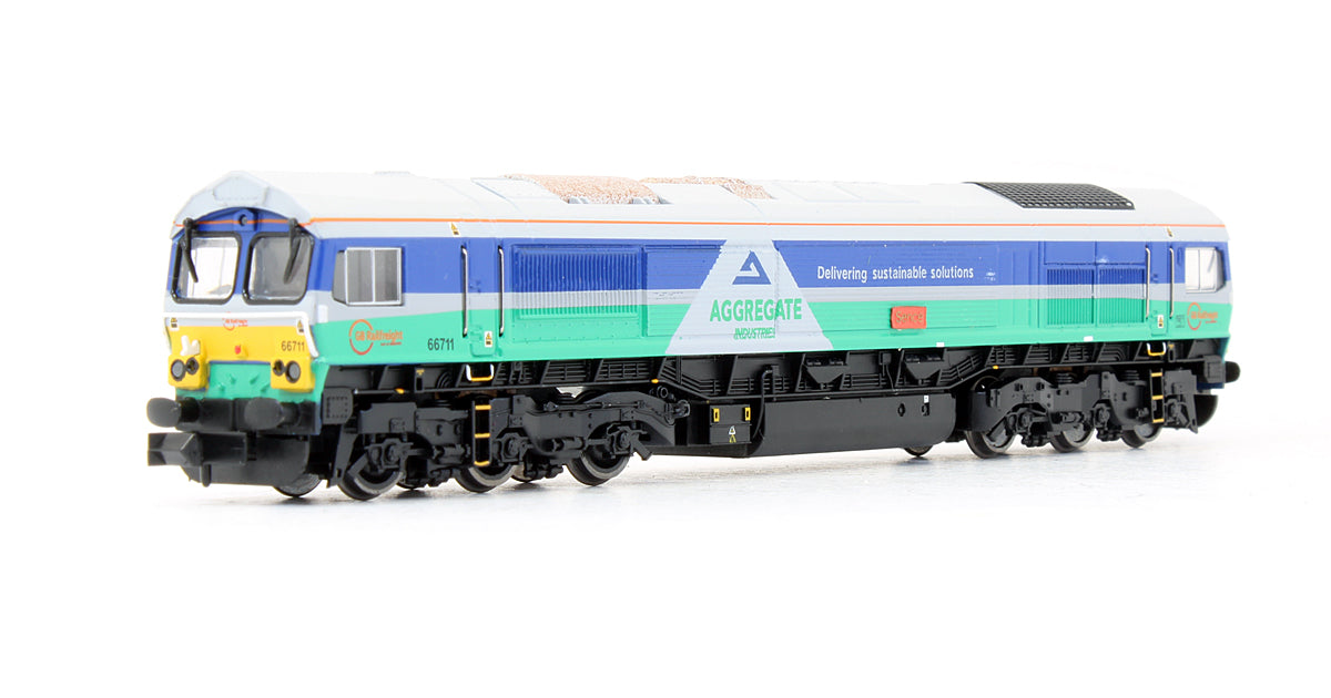 Pre-Owned Class 66711 GBRf Aggregate Industries Diesel Locomotive - Exclusive Edition