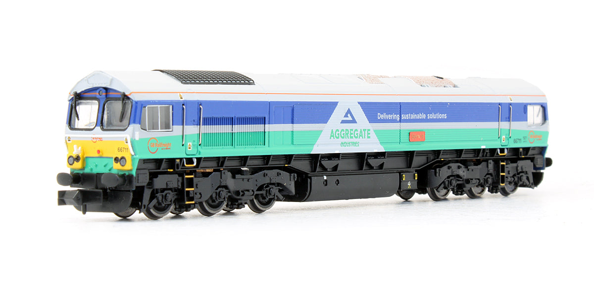 Pre-Owned Class 66711 GBRf Aggregate Industries Diesel Locomotive - Exclusive Edition