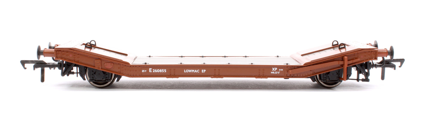 LNER / LMS 25T Machine Wagons LOWMAC 'EP' No.E260885 - BR Bauxite with Load