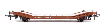 LNER / LMS 25T Machine Wagons LOWMAC 'EP' No.E260885 - BR Bauxite with Load