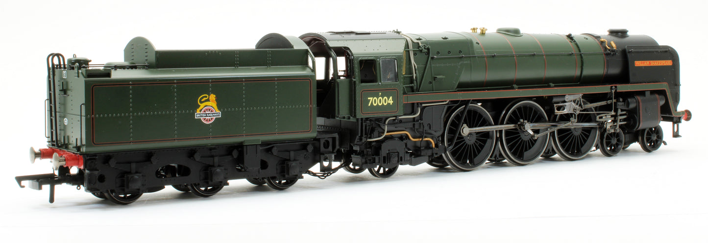 Pre-Owned R3096 BR 4-6-2 Britannia Class 'William Shakespeare' 70004 Steam Locomotive - Golden Arrow Boat Train Limited Edition