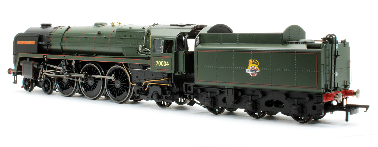 Pre-Owned R3096 BR 4-6-2 Britannia Class 'William Shakespeare' 70004 Steam Locomotive - Golden Arrow Boat Train Limited Edition