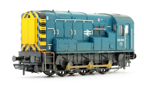 Pre-Owned Class 08818 BR Blue Wasp Stripes Diesel Shunter Locomotive (Weathered) (Sound Fitted)