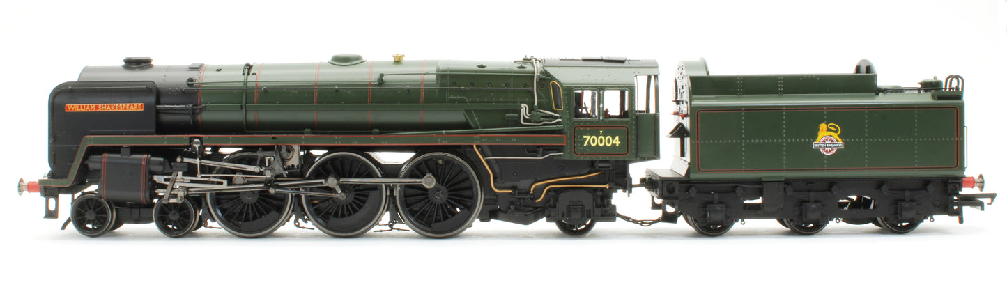 Pre-Owned R3096 BR 4-6-2 Britannia Class 'William Shakespeare' 70004 Steam Locomotive - Golden Arrow Boat Train Limited Edition