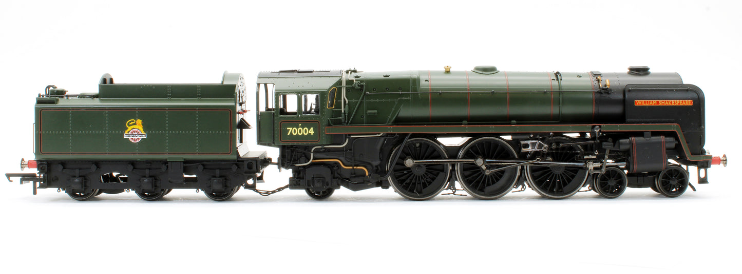 Pre-Owned R3096 BR 4-6-2 Britannia Class 'William Shakespeare' 70004 Steam Locomotive - Golden Arrow Boat Train Limited Edition