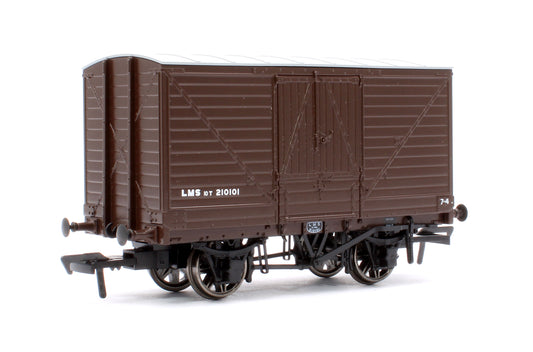 LNWR D88 10T Covered Van, LMS Bauxite (Post-1936) No.210101