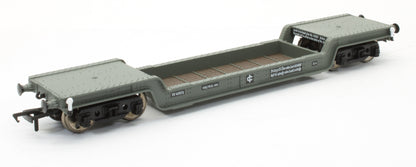 Pre-Owned 45 Ton Bogie Well Wagon BR Grey - With Load