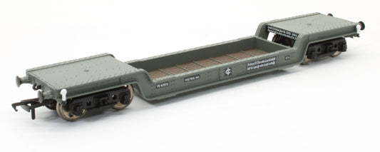 Pre-Owned 45 Ton Bogie Well Wagon BR Grey - With Load