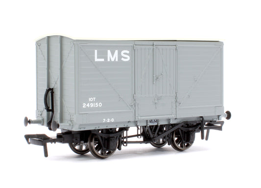 LNWR D88 10T Covered Van, LMS Grey (Pre-1936) No.49150