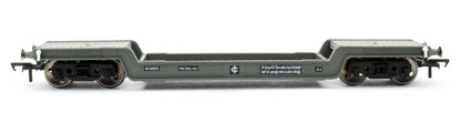 Pre-Owned 45 Ton Bogie Well Wagon BR Grey - With Load
