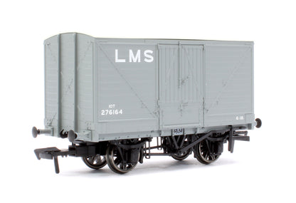 Pre-Owned LNWR D88 10T Covered Van, LMS Grey (Pre-1936) No.276164