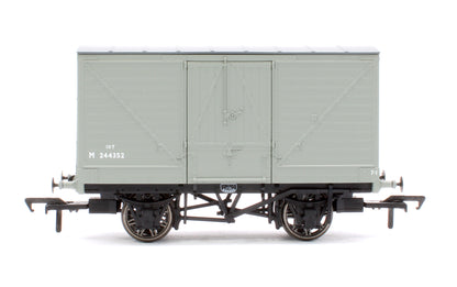 LNWR D88 10T Covered Van, BR Grey No.M244352