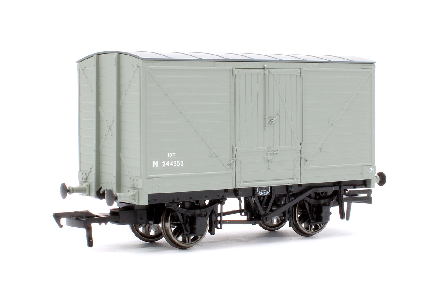 LNWR D88 10T Covered Van, BR Grey No.M244352