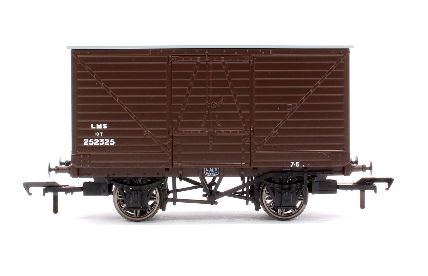 LNWR D88 10T Covered Van, LMS Bauxite (Post-1936) No.252325