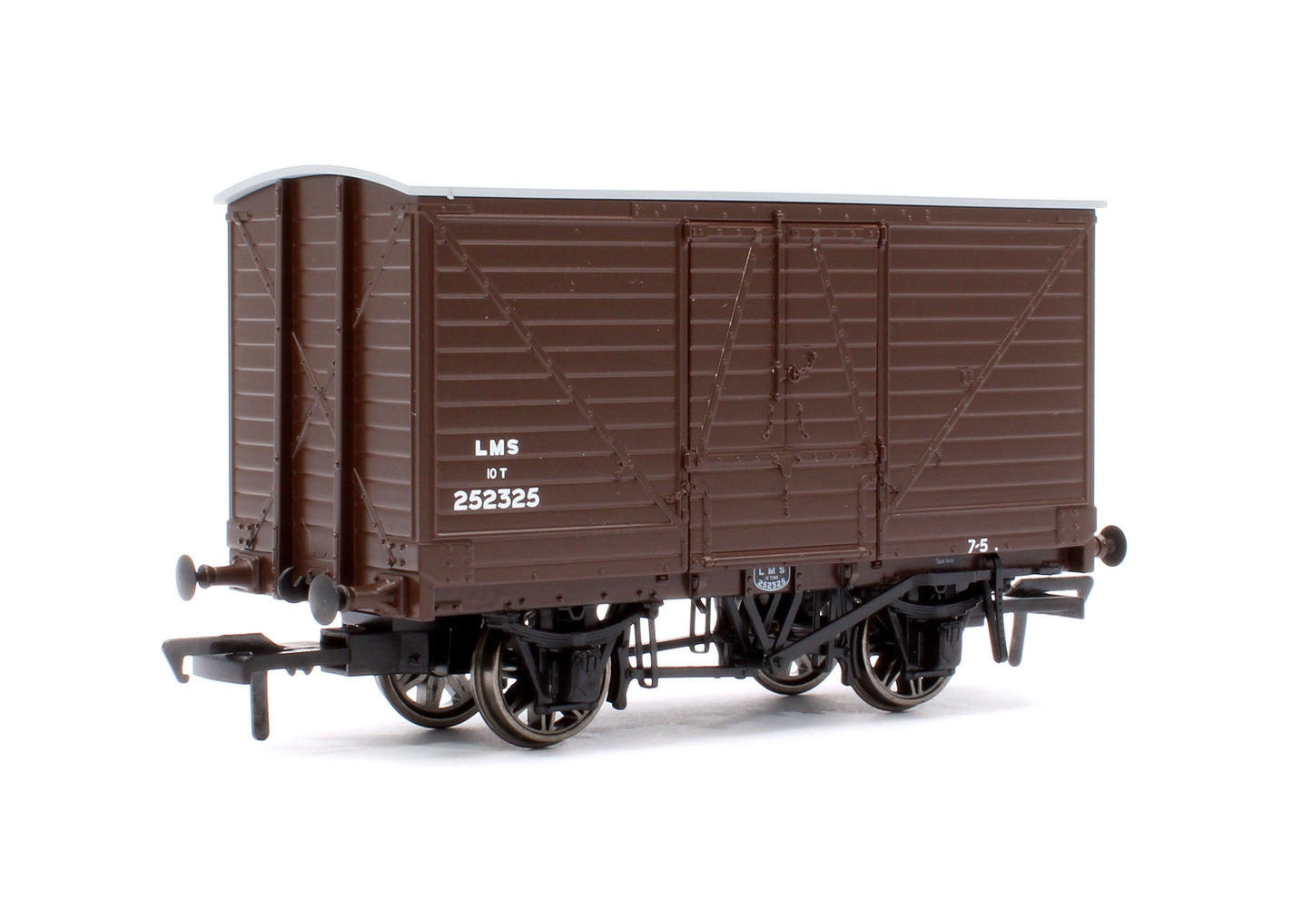 LNWR D88 10T Covered Van, LMS Bauxite (Post-1936) No.252325