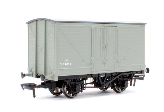 LNWR D88 10T Covered Van, BR Grey No.M227142