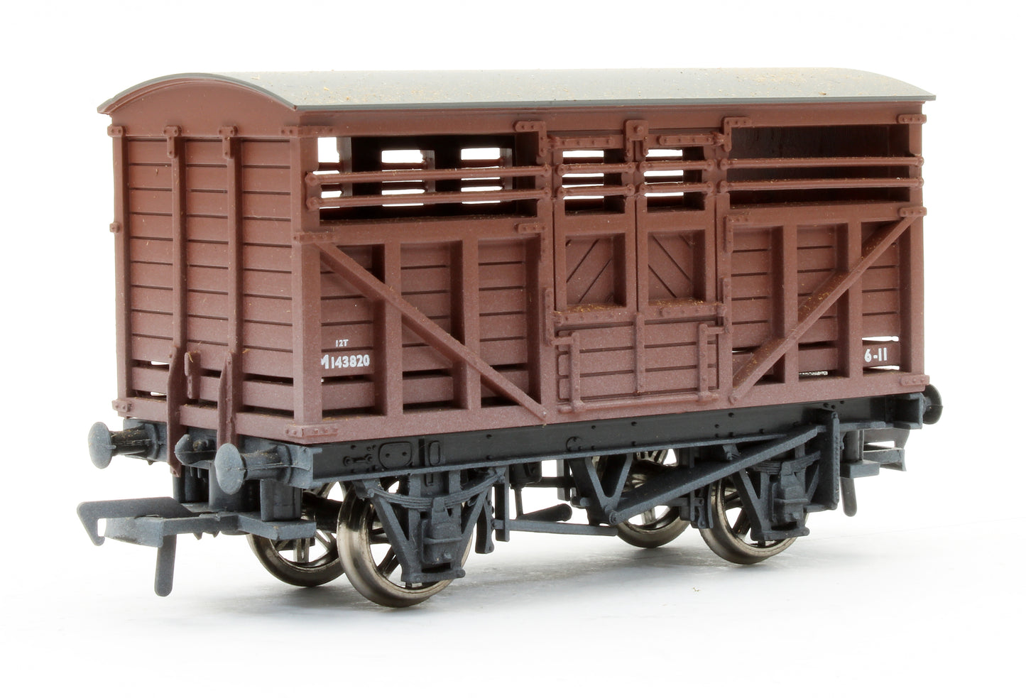 Pre-Owned 33-655B Cattle Wagon M143820 in BR Brown Livery - Weathered