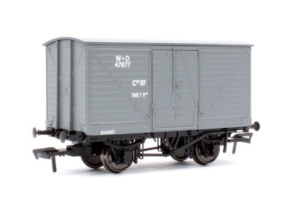 LNWR D88 10T Covered Van, WD Grey No.47877