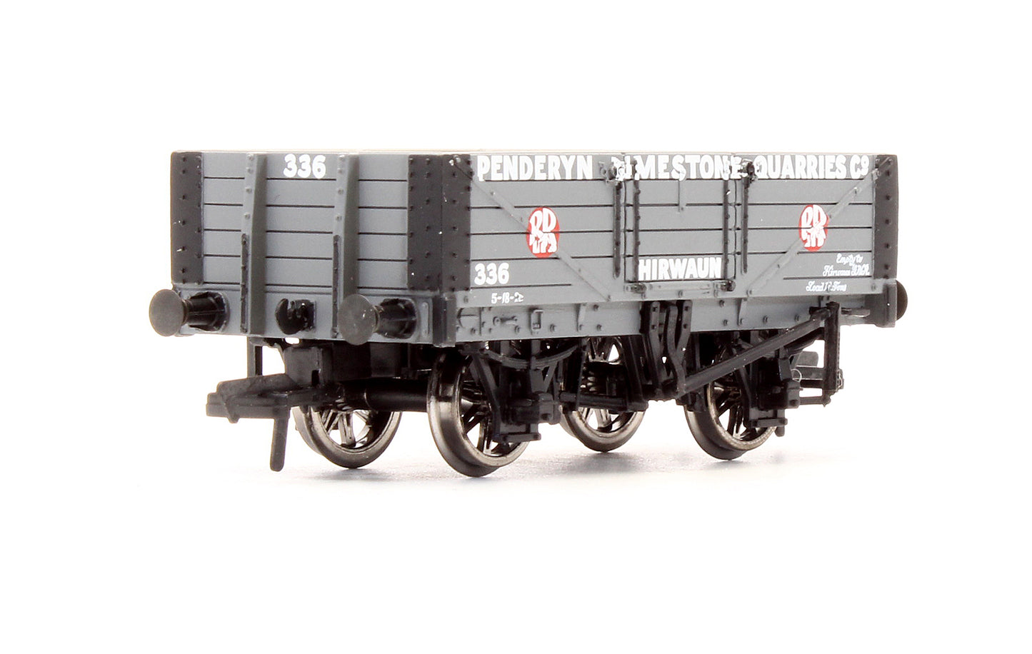 Pre-Owned 37-027 5 Plank Steel Floor Wagon 'Penderyn Limestone Quarries' No.336