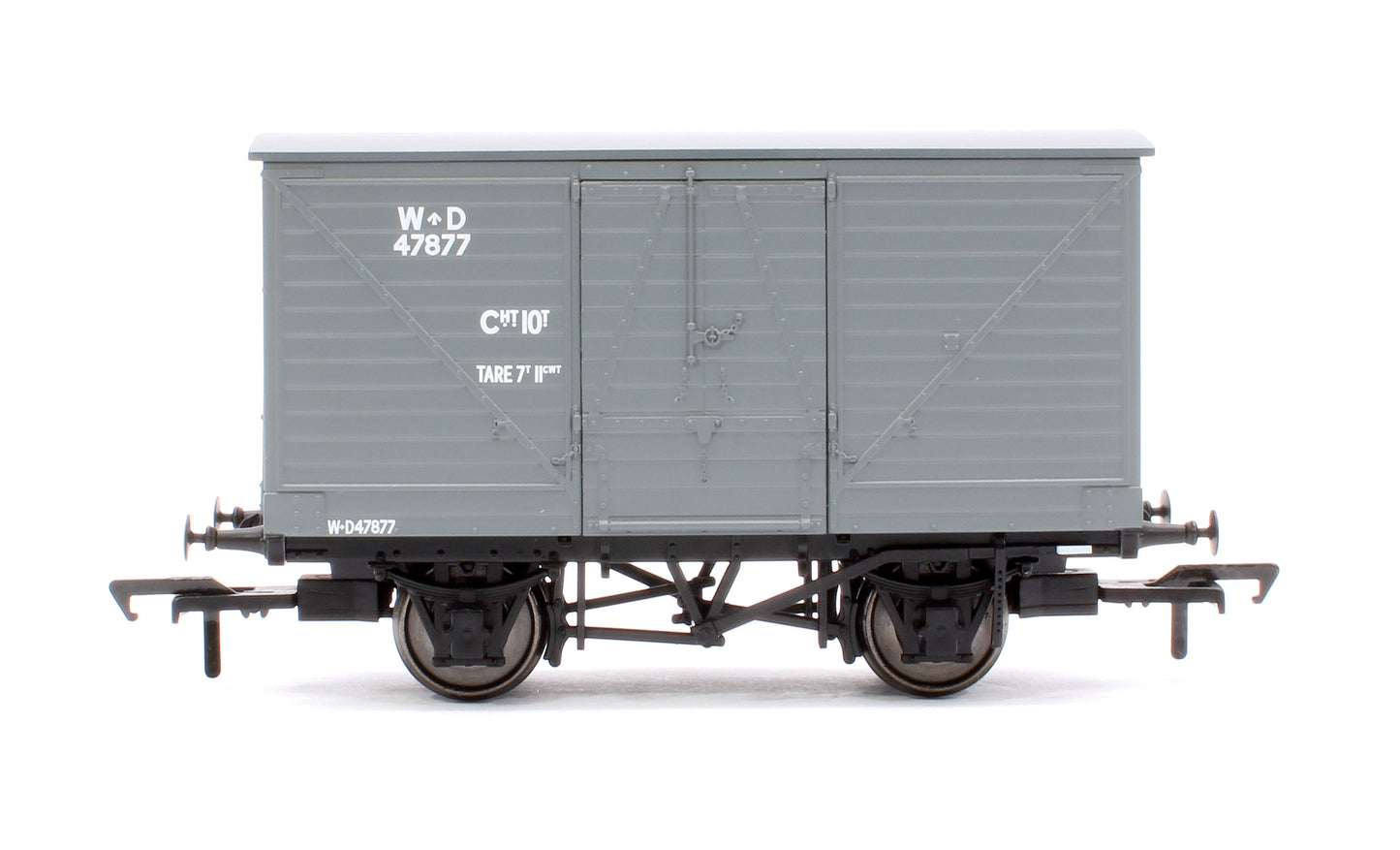 LNWR D88 10T Covered Van, WD Grey No.47877