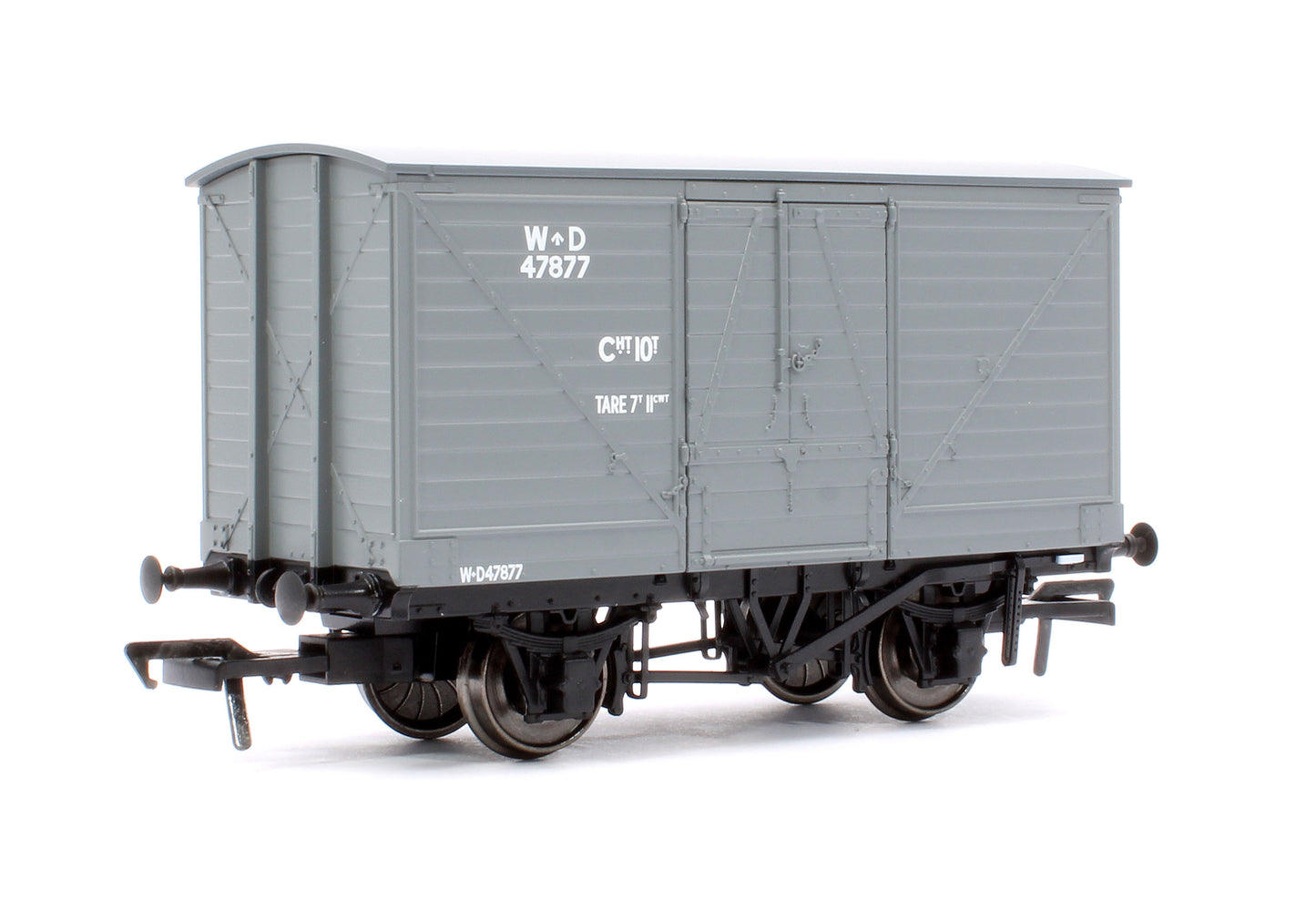 LNWR D88 10T Covered Van, WD Grey No.47877