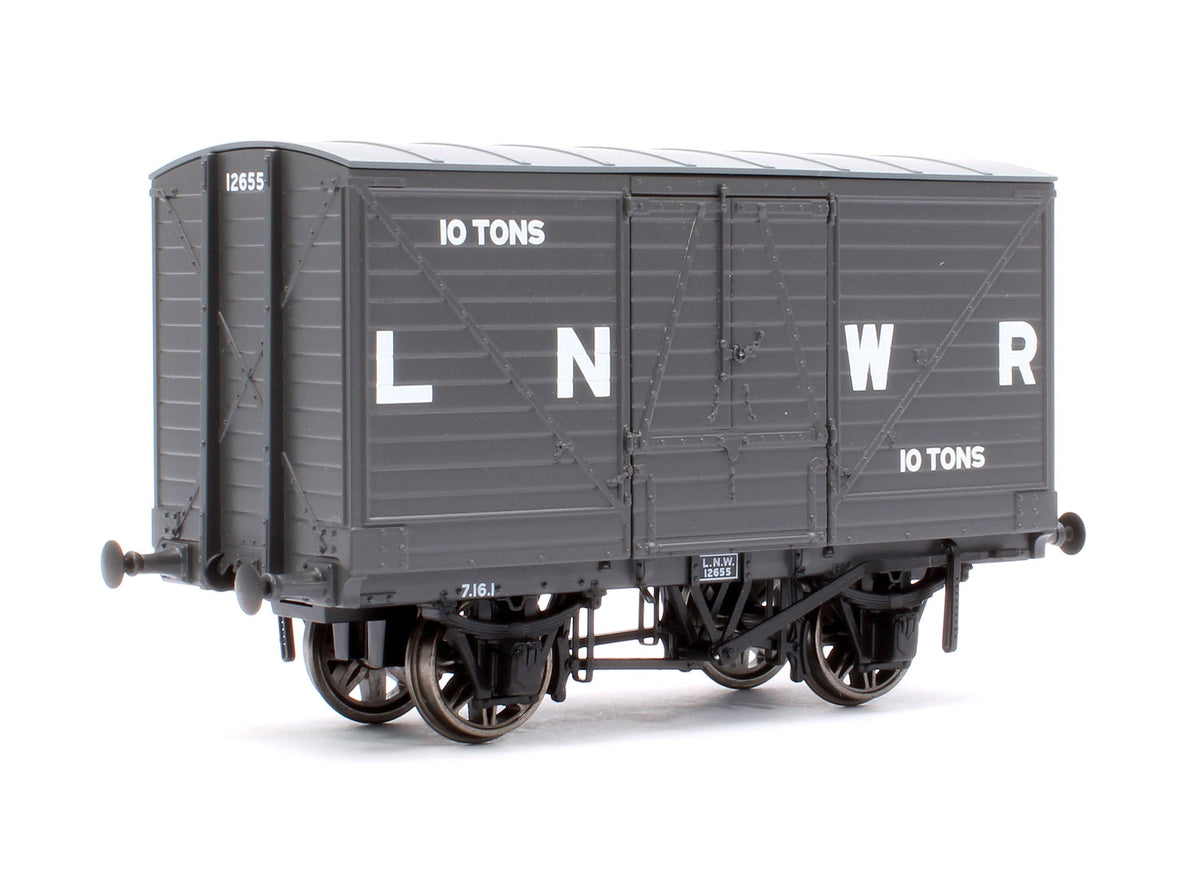 Pre-Owned LNWR D88 10T Covered Van, LNWR Grey No.12655