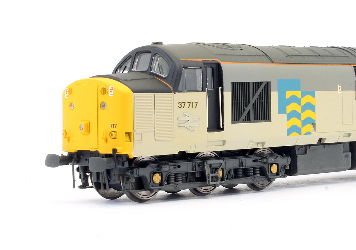 Pre-Owned Petroleum Sector Class 37717 'Stainless Pioneer' Diesel Locomotive - Repainted, Renumbered, Named & Weathered.