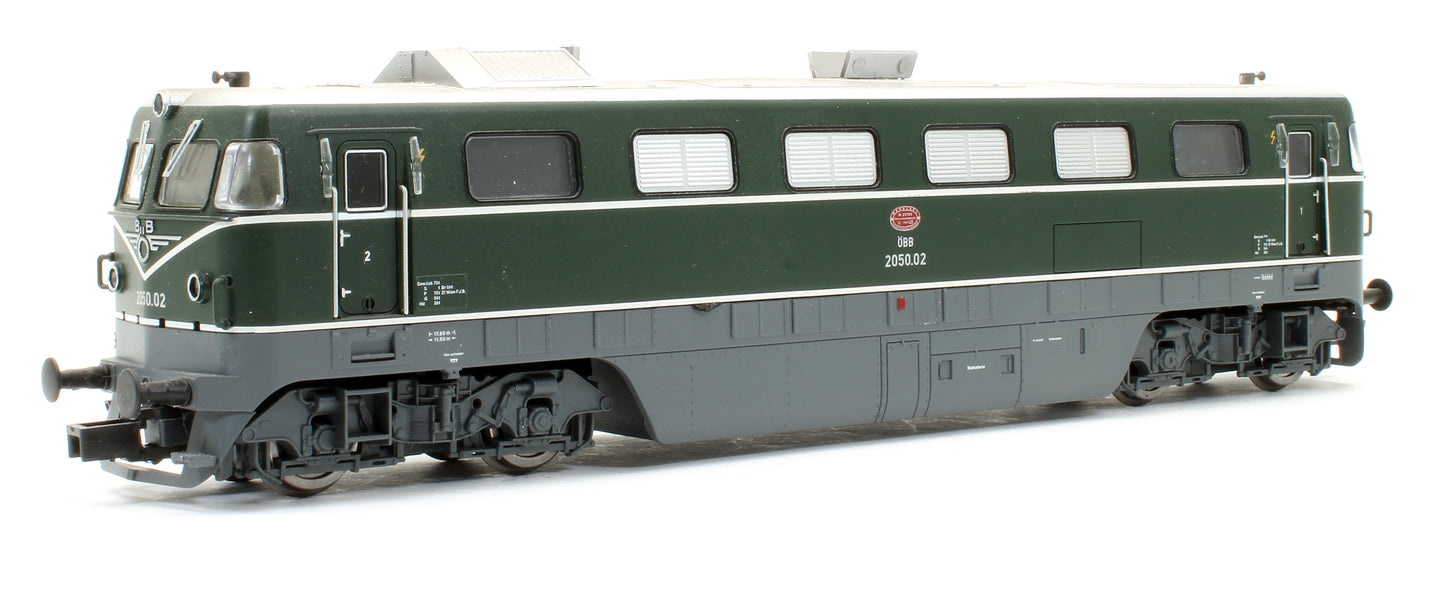 Pre-Owned HR2851 2050.02 ÖBB Green Livery Diesel Locomotive - DCC Fitted