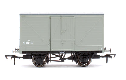 LNWR D88 10T Covered Van, BR Grey No.M252456