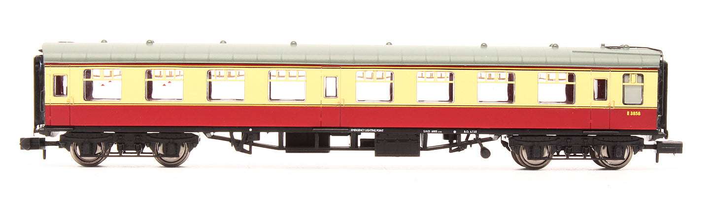 Pre-Owned 374-010B MK1 SO Second Open Coach BR Crimson & Cream 'E3858'
