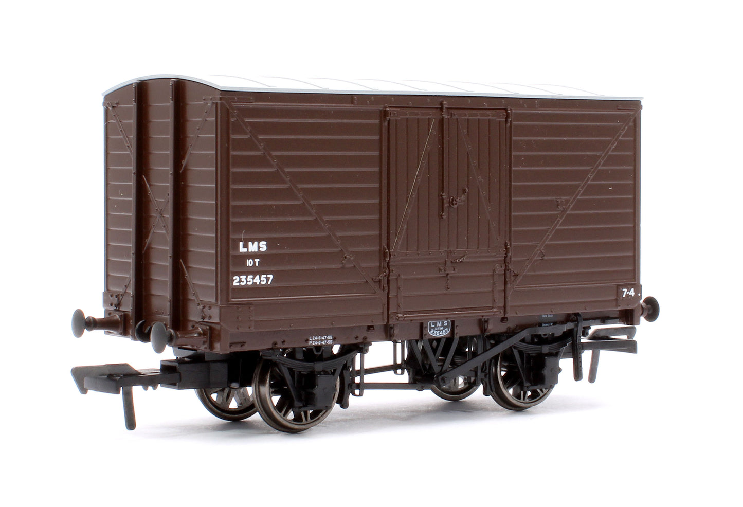 LNWR D88 10T Covered Van, LMS Bauxite (Post-1936) No.235457