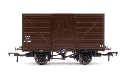 LNWR D88 10T Covered Van, LMS Bauxite (Post-1936) No.235457