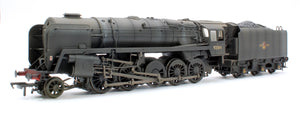 Custom Weathered BR Standard 9F with BR1F Tender 92184 BR Black (Late Crest)