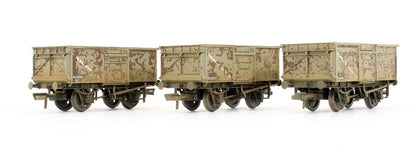 Pre-Owned 37-235A Set Of 3 Mineral Wagons BR Grey (Weathered)