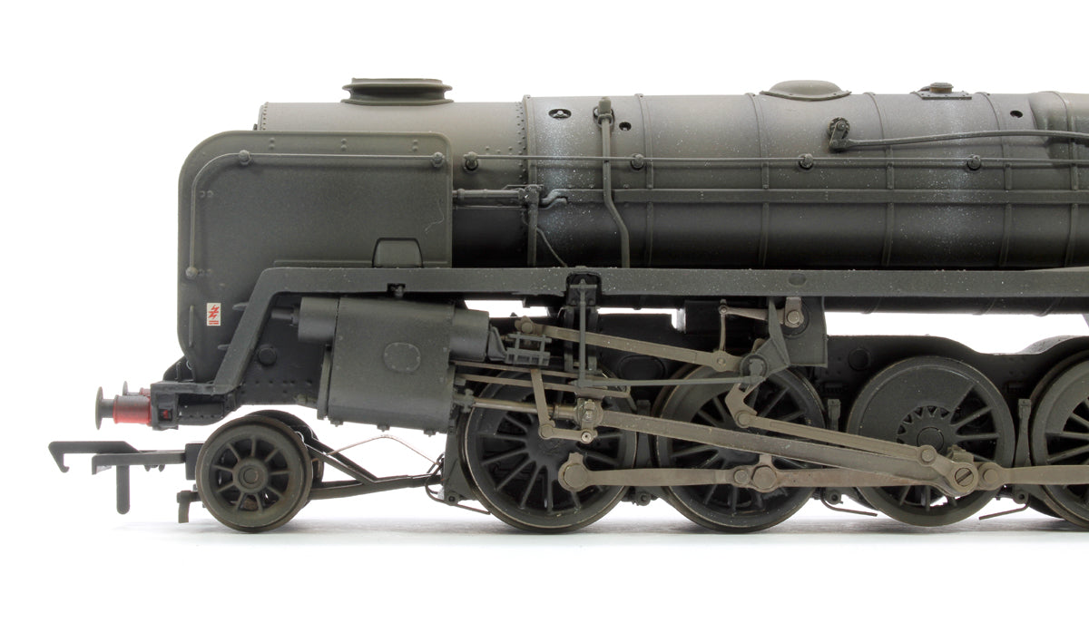 Custom Weathered BR Standard 9F with BR1F Tender 92184 BR Black (Late Crest)