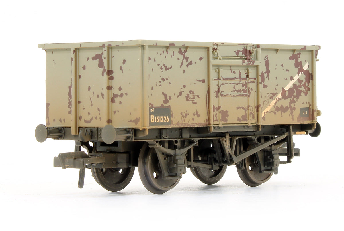 Pre-Owned Set Of 3 Mineral Wagons BR Grey (Weathered)