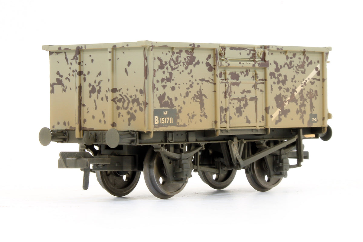 Pre-Owned Set Of 3 Mineral Wagons BR Grey (Weathered)